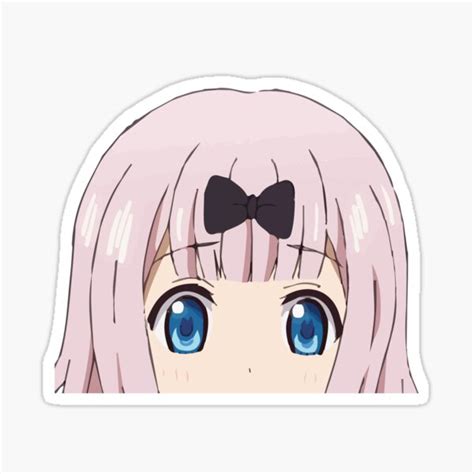 Chika Fujiwara Peeker Sticker For Sale By Dokidokistudio Redbubble