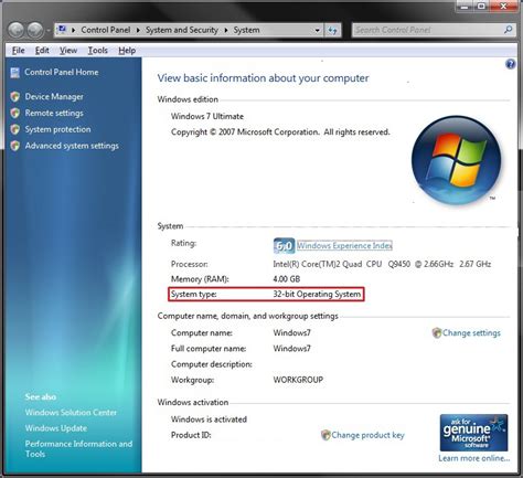 How To Find Out If Windows 7 Is A 32 Bit Or 64 Bit System Type