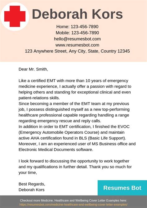 Maybe you would like to learn more about one of these? Emergency Medical Technician (EMT) Cover Letter Samples ...