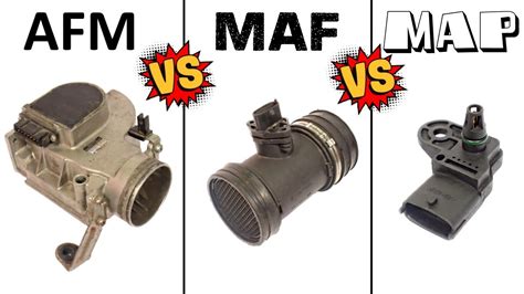 AFM Vs MAF Vs MAP Air Flow SENSORS HOW They WORK And How They