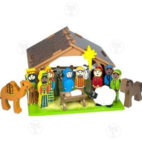 Nativity Scene Wooden Toys