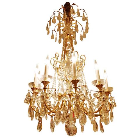 Gilded Bronze And Crystal Directoire Style Chandelier For Sale At Stdibs