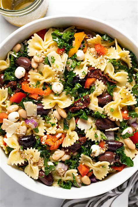 Veggie Loaded Pasta Salad With Italian Dressing Midwest Foodie