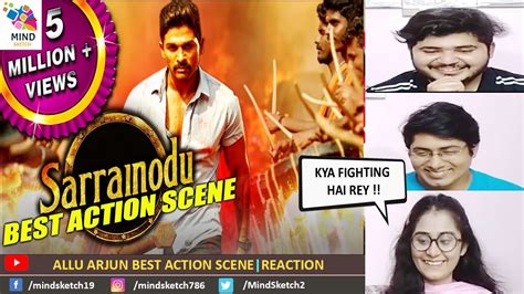 Allu Arjuns Superhit Action Scene Reaction Sarrainodu Best Action