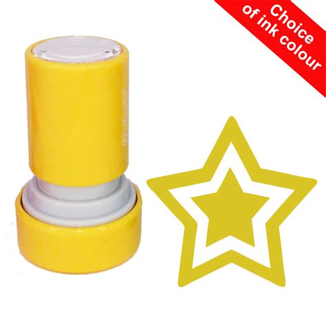 Teacher Stamps Gold Star Stamps 21mm Reinkable Free Delivery