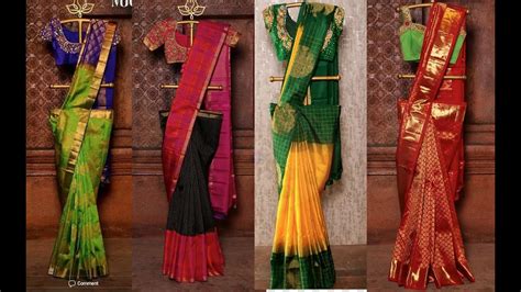 Episode 948 Collection Of Color Combinations Pattu Sarees Best Color Contrast Kanchipuram