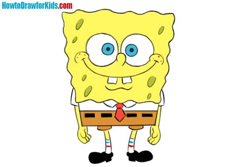 How To Draw Spongebob Cartoon Characters Step By Step