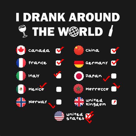 Epcot Drink Around The World Drink Around The World T Shirt Teepublic