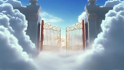 Premium Photo Open Heavenly Gates To Paradise Ai Generative