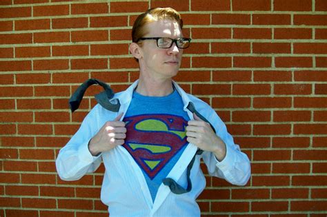 A Picture Of The Hubs In His Clark Kentsuperman Costume Easy Costume