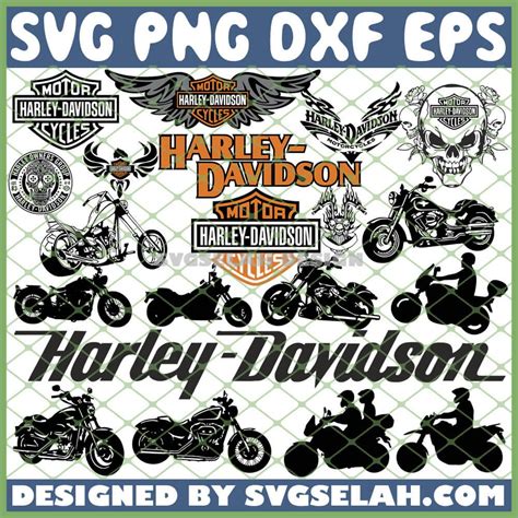 Art And Collectibles Drawing And Illustration Dxf Cut Files Svg Harley