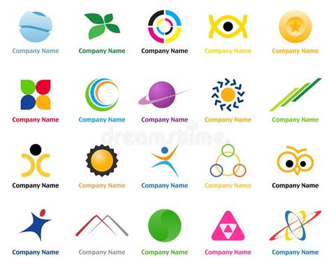 Logos Set Of Company Logo Design Templates Sponsored Company