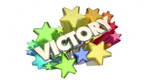 Victory Stars Winning Competition Winner Celebration 3 D Animation