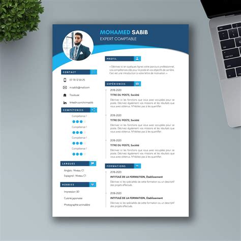 Modèle de CV comptable / CV Word à télécharger  Mon Beau CV