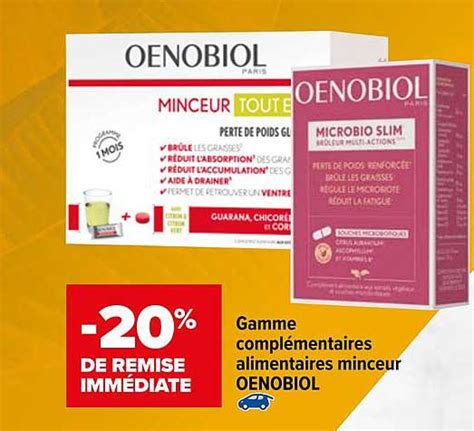 Offre Gamme Complémentaires Alimentaires Minceur Oenobiol Chez Carrefour