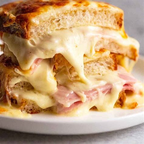 Croque Monsieur French Hot Ham And Cheese Sandwich Recipe Cart