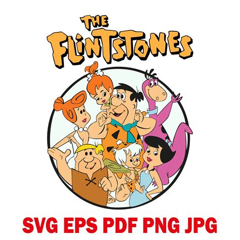 The Flintstones Clipart The Flintstones Logo Svg Digital Etsy