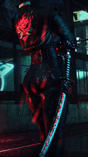 X Samurai Sword Girl Cyberpunk X Resolution Hd K