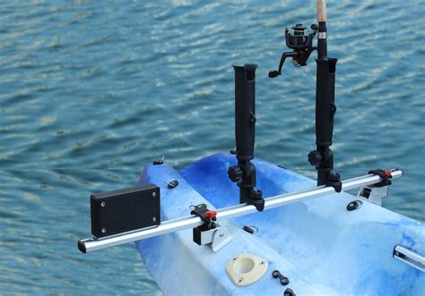 Brocraft Kayak Trolling Motor Mount Universal + Two Rocket Launcher Rod