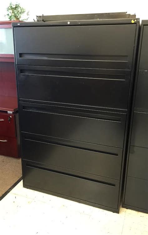 File cabinets are a key piece of any office with a lot of papers to keep handy. 5 Drawer Metal Lateral File (Used) | OFW Office Furniture ...