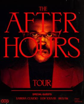 The song addresses a failed relationship that ended in… The After Hours Tour - Wikipedia