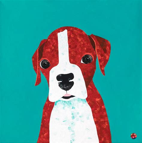 Boxer Dog Art Dog Art Animal Art Dog Art Prints Boxer Dog Etsyde