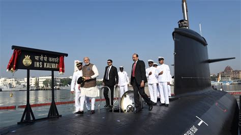 Pm Narendra Modi Dedicates Ins Kalvari Naval Submarine To The Nation