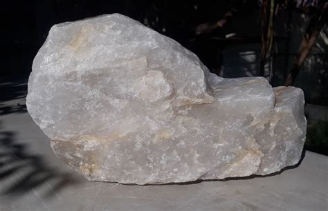 Preciosa Roca Cuarzo Cristal Blanco Grande 835 Kgs 31 X 10 X19 Cm
