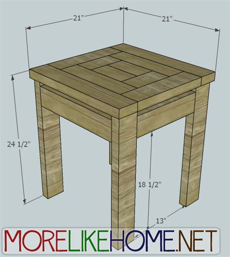 More Like Home Day 22 Build A Craftsman Style End Table