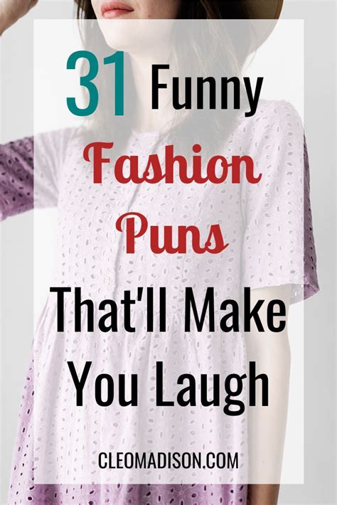 Funny Fashion Puns That Will Surely Make You Laugh