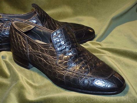 The Stetson Shoe Co Alligator High Vamp Loafer 1960