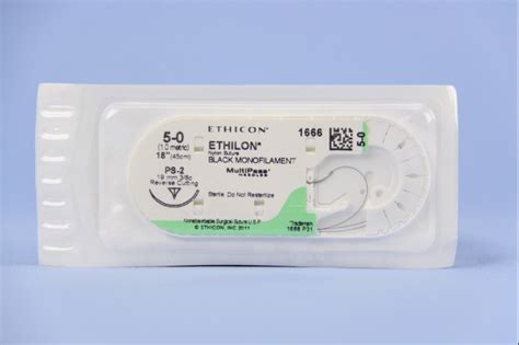 Suture 5 0 Ethilon Black 18″ With Ps 2 Needle Medical Mart