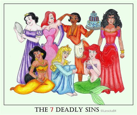 the 7 disney deadly sins by larocka84 on deviantart