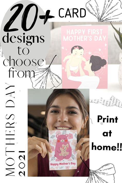 printable mothers day card templates from daughter mothers day card template mothers day