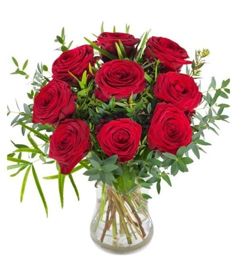 9 Roses Bouquet Overseas Flower Delivery