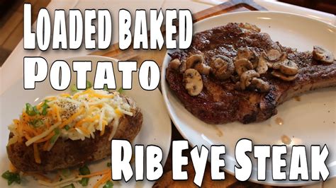 The heat of the steak will melt the butter and create a delicious pool for resting. RIB EYE STEAK |LOADED BAKED POTATO | TEXAS ROADHOUSE ...
