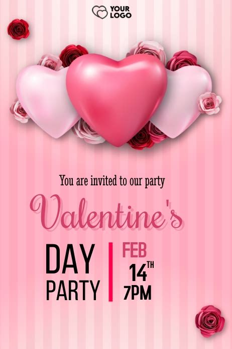 Valentines Day Poster Template Postermywall