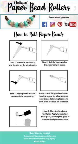 How To Roll A Paper Bead Instructions Paper Bead Rollers Jewelry