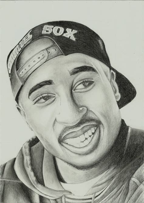 Tupac Shakur 2pac Portrait Realistic By Maxbechtold On Deviantart