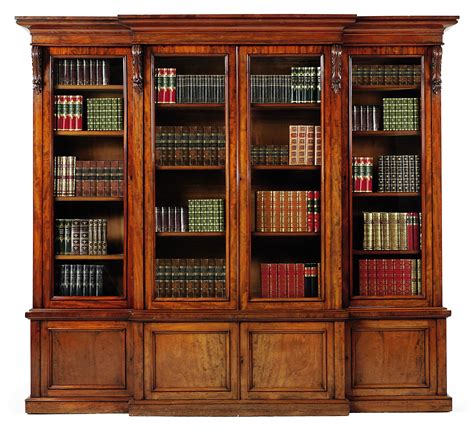 A Victorian Mahogany Breakfront Bookcase Mid 19th Century Christies