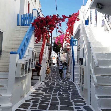 Mykonos Colorful Street Named Most Beautiful In The World By Cnn