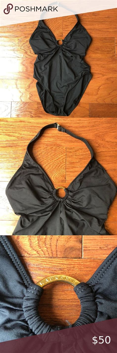 🎉hp🎉lauren Ralph Lauren Black Swimsuit Black One Piece Swimsuit One
