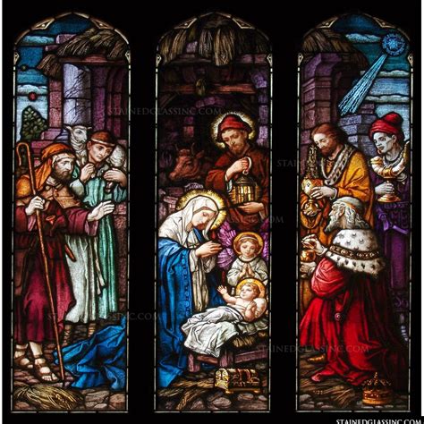 Christmas And Nativity Stained Glass Windows