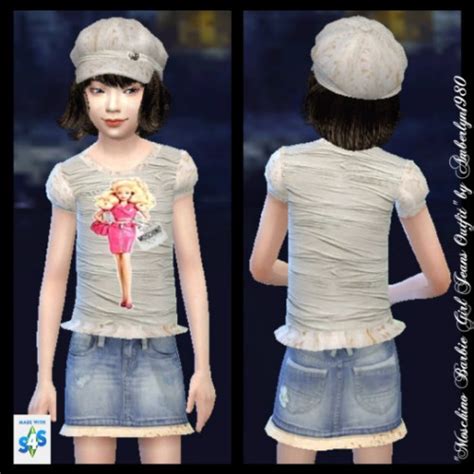 Shirt And Skirt For Girls At Amberlyn Designs Sims 4 Updates