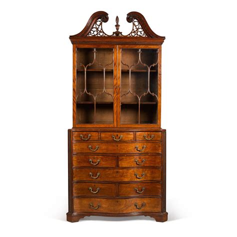 A George Iii Mahogany Secretaire Bookcase Circa 1760s Classic Design