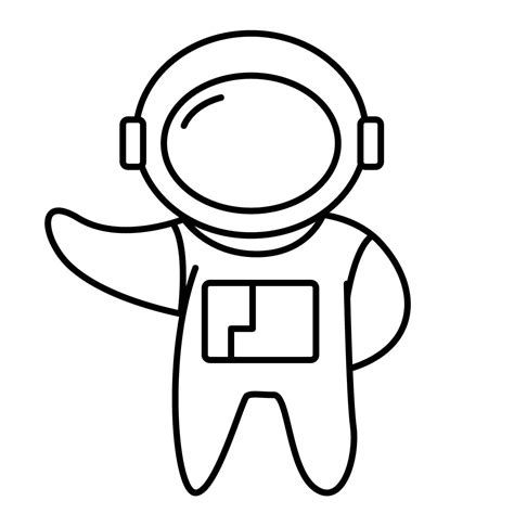 Dibujo De Astronauta Para Colorear E Imprimir Dibujos Y Colores