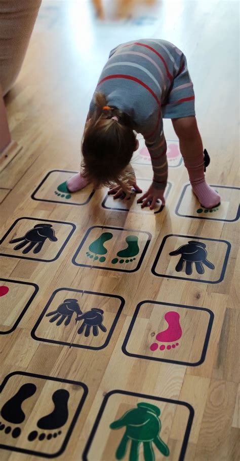 Hopscotch Hands And Feet Game For Kids Families Preschool Etsy