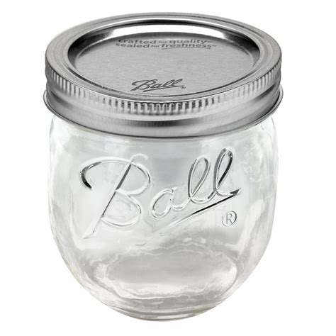 Ball Glass Collection Elite Half Pint Jam Jars With Lids And Bands
