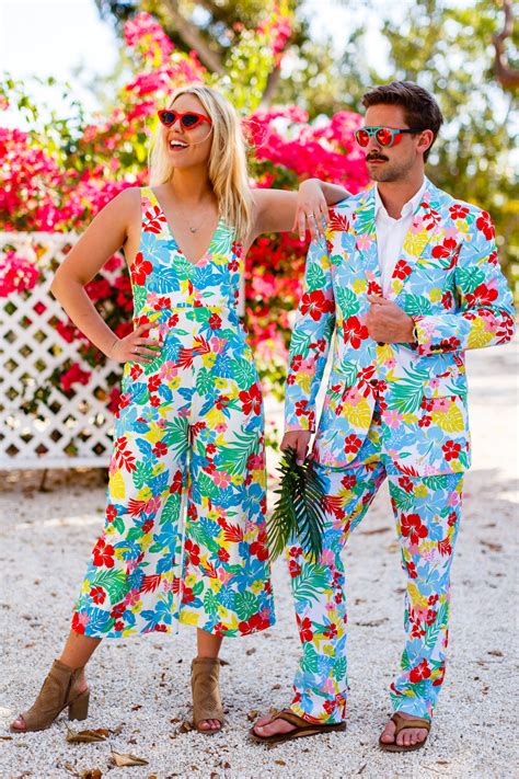 Hawaiian Tropical And Flamingo Mens Suits For Summer By Shinesty