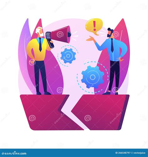 Communication Gap Abstract Concept Vector Illustration Stock Vector